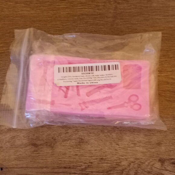 2 Pcs Hardware tools silicone jelly mold, ladder, hammer, screwdriver, scissors - Picture 7 of 7